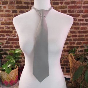 🌼 3/$15 Boy's Medium/Large 8-14 Silver Gray Adjustable Neck Tie